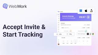 Accept Invitation Start Tracking Time Webwork Member Training