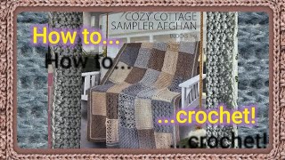 Annie's Kit Club | Crochet Block Afghan | Block 1 | Crochet Kit | Single Crochet Stitch (SC)