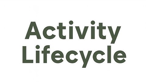 Bài 2. The Activity Lifecycle