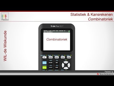 TI-84 plus CE-T Combinatoriek