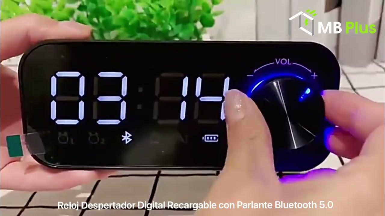 Radio reloj inalámbrico de Bluetooth negro Havit M3 de 3 W RMS