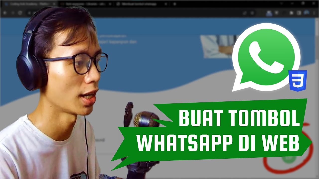 Buat Tombol Whatsapp Di Web #htmlcss - YouTube
