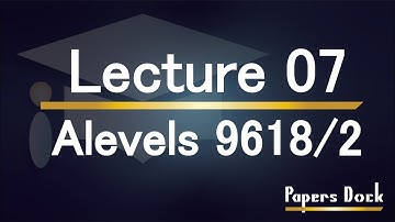 Alevel Computer Science 9618 Paper 2 (Selection Statement Part 2) LECTURE 07