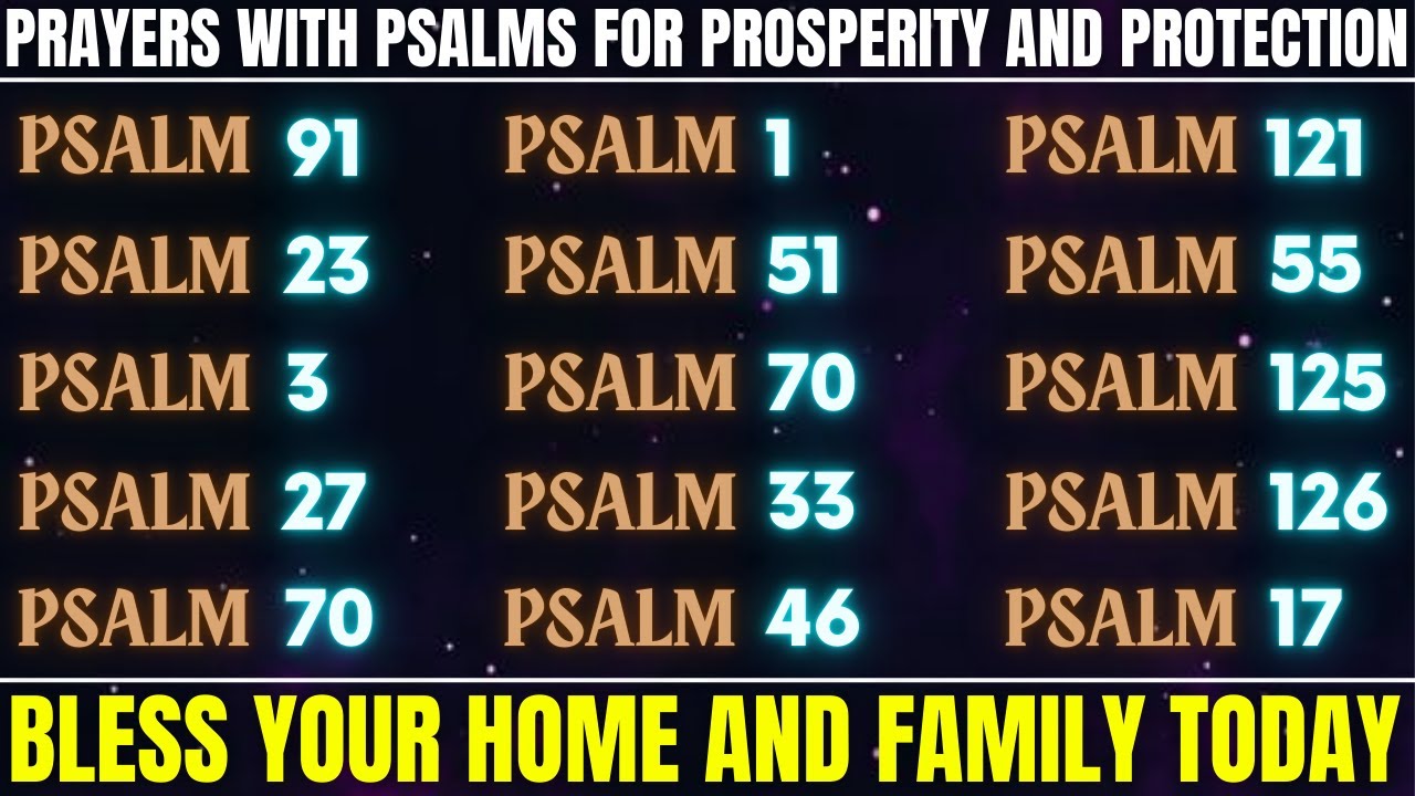 PRAYERS WITH PSALMS FOR PROSPERITY AND PROTECTION │ BLESS YOUR HOME AND FAMILY TODAY