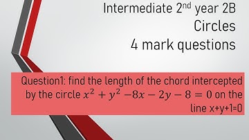 Intermediate 2nd year 2B Circles