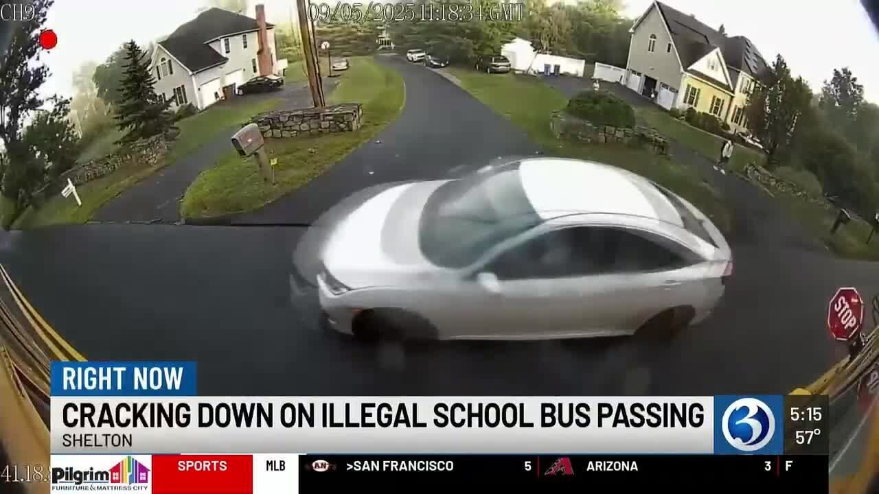 Shelton cracks down on drivers illegally passing school buses - YouTube