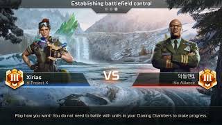 C&C Rivals: Level 9 Missile Squad Vs Level 11 Rhino. No harvester war.