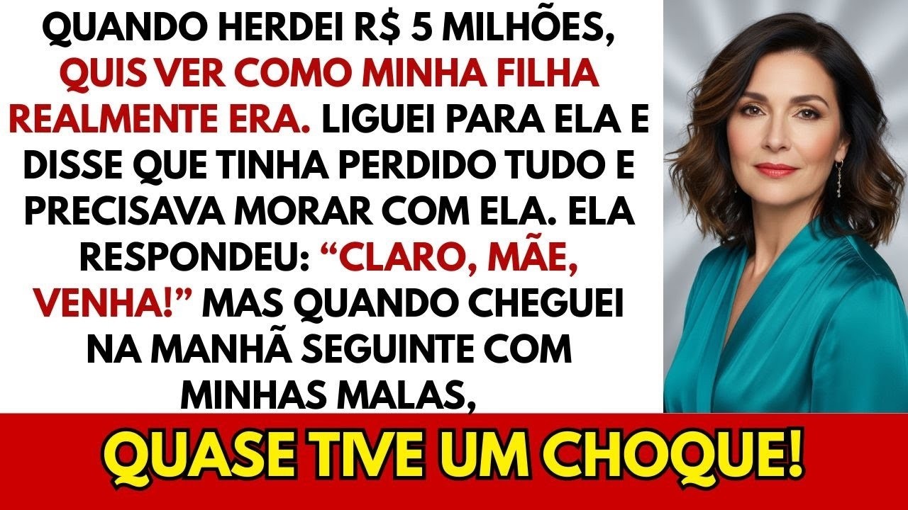 Quando recebi uma grande herança, quis testar minha filha. Disse a ela que tinha perdido tudo...