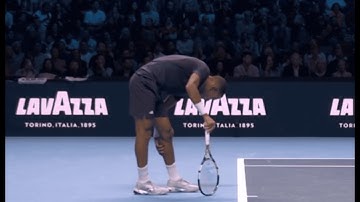 Felix Auger Aliassime INJURED on Set Point vs Sinner (ATP Finals)