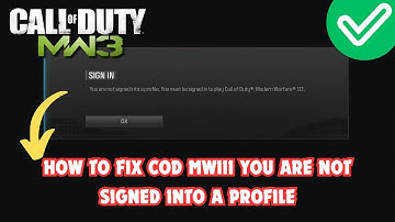 How to Fix COD MWIII You Are Not Signed Into a Profile | Fix Xbox game bar