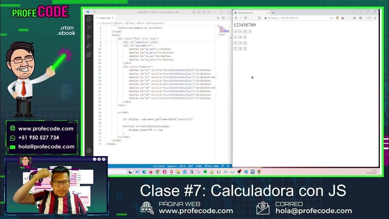 [Club22.Dev] Curso JavaScript - Clase Nro 07 - Calculadora en ...