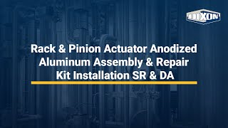 Rack & Pinion Actuator Anodized Aluminum Assembly & Repair Kit Installation SR & DA
