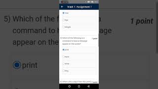 Nptel Data Analytics with Python assignment week 1 answers | Nptel assignment week 1 answers