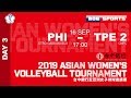 DAY3 ::PHI - TPE 2:: 2019台中銀行盃亞洲排球俱樂部女子排球邀請賽 網路直播