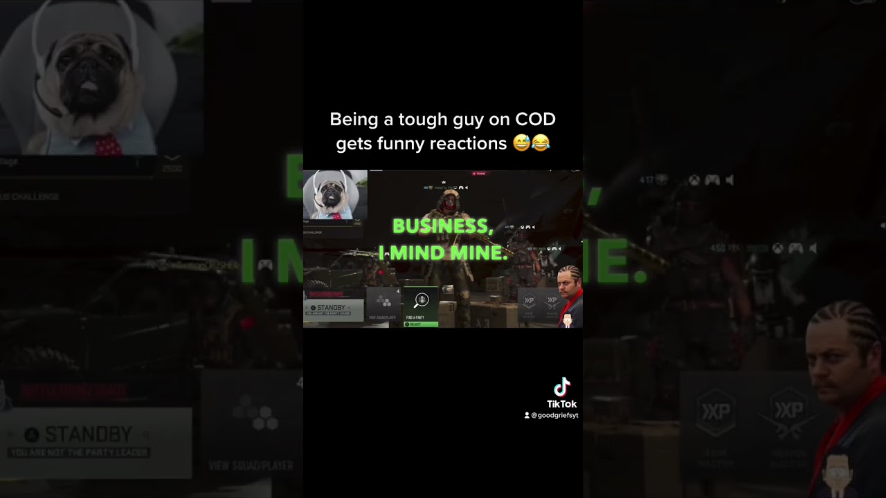 Being a tough guy on COD gets funny reactions 😂