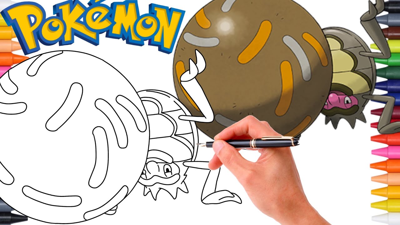 Comment Dessiner LE POKÉMON LÉBOULÉROU (Rellor) FACILEMENT ! 