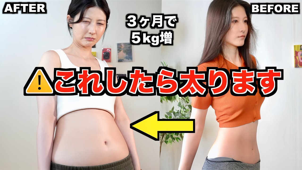 【体重過去最大】私みたいにならないで！！！太った原因徹底解説！これをしたら太ります。【ダイエット】