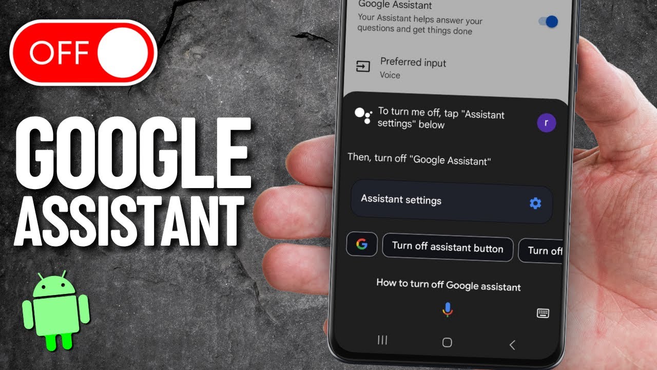 How To Turn Off Google Assistant on Android 📱 - YouTube