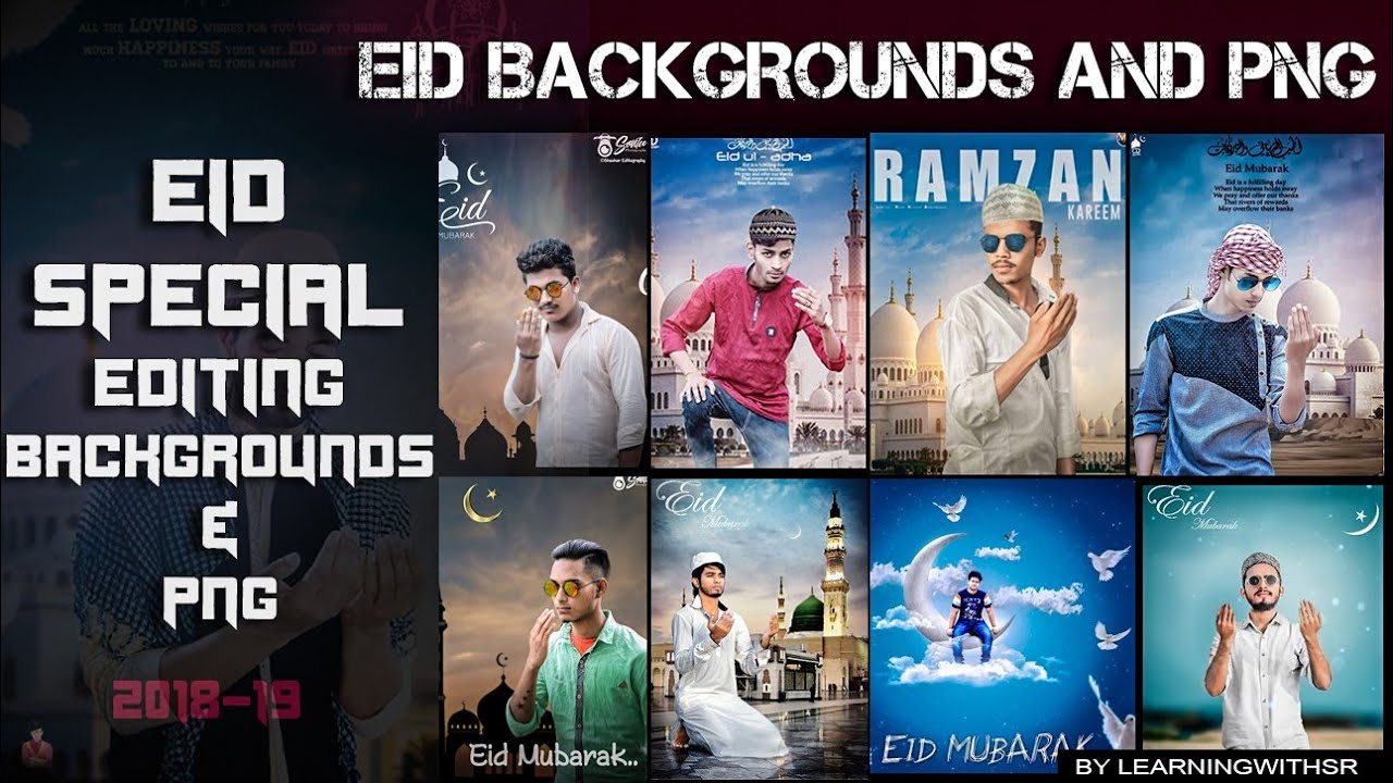 Download Hd Eid Editing Background And Png Zip File Download By Learningwithsr 2018 Youtube PSD Mockup Templates