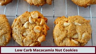 Low-Carb/Sugar Free White Chocolate Macadamia Nut Cookies