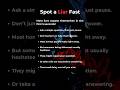 How to Spot a Liar Fast:The 5 Sec Rule| Psychological Tricks to Detect Dishonesty Instantly #lieto