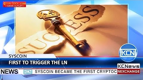 KCN Syscoin becomes first to debut Lightning Network