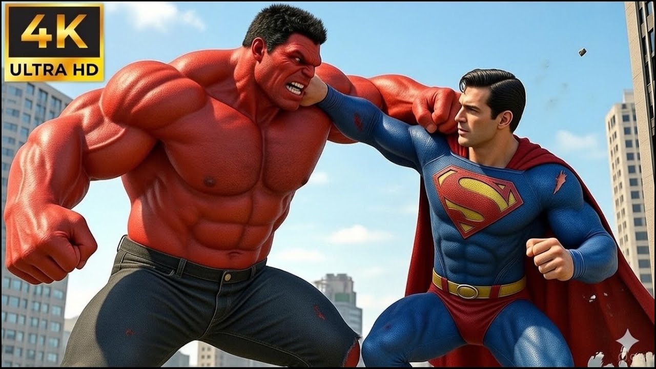 Superman vs Red Hulk: The ULTIMATE Superhero Battle! Who Wins? - YouTube