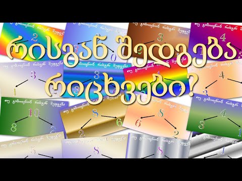 ვისწავლოთ რიცხვების შედგენილობა - რისგან შედგება რიცხვი