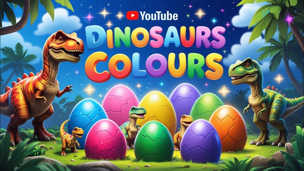 «Изучаем цвета яиц динозавров | Удивительные факты для детей и пытливых умов»