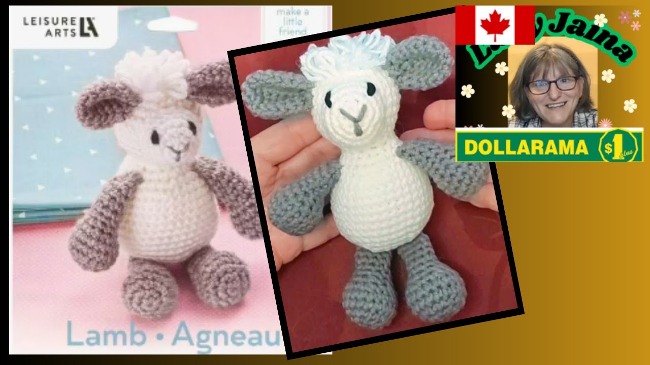 Make a little Friend LAMB (Layla) crochet kit from Dollarama