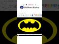 Batman drawing in ms paint #mspaintdrawing #batmandrawing #batmanlogo #paintingtutorial #shortvideo