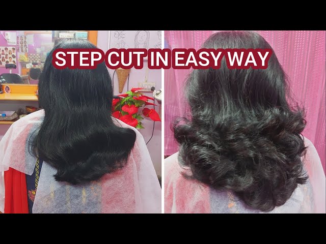 3 Step Cut For Medium Hairs | Step by Step | Cutting | Hairs | - YouTube