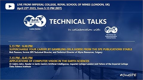 SPE London Technical Talks - April 2023