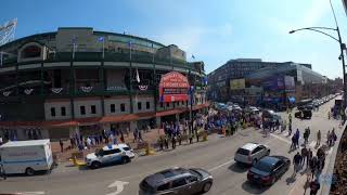 Chicago Cubs opening day 2023 timelapse: A look outside Wrigley Field