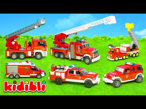 Misja Ratunkowa z Wozem Strażackim! Strażacy Ratują Dzień na Remizie 🚒 Zabawki dla Dzieci | Kidibli