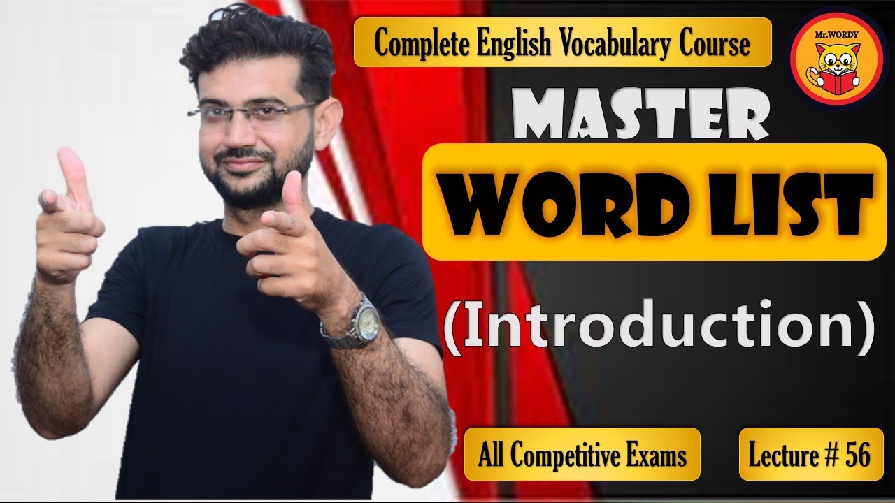 Master Word List: Your Key to Mastering English Vocabulary| Vocabulary ...
