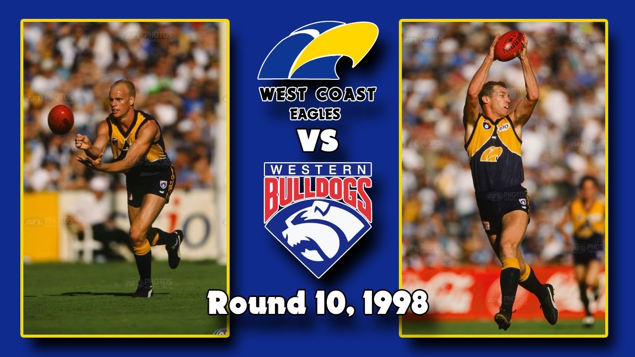 Round 10, 1998 - West Coast Eagles vs Western Bulldogs