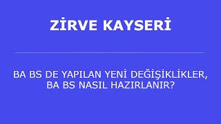 Zirve Programın da Yeni Uygulamalı Ba Bs Nasıl Hazırlanır?