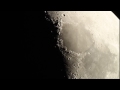 lune au télescope filmée avec un APN Canon 500D