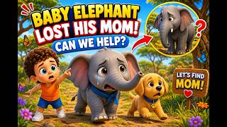 🐘 Baby Elephant Lost His Mom! 😢 Can We Help Him Find Her | Kids Adventure
