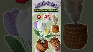 #örgü #penyeip #shorts  #crochet #crochettutorial #crochetpots #handmade #örgüsaksı #DIY #craft
