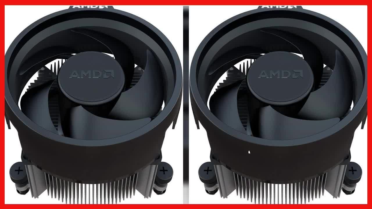 AMD Wraith Stealth Socket AM4 4-Pin Connector CPU Cooler with Aluminum Heatsink & 3.93-Inch Fan