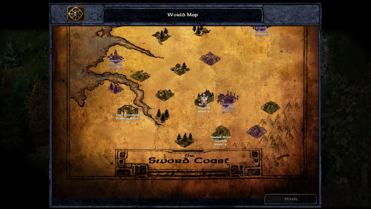 Baldur s gate карта мира