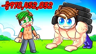 Spending Robux To Become The Strongest Player In Roblox