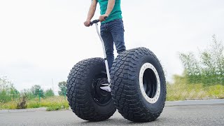 Crazy Refit Hoverboard with Offroad Wheels