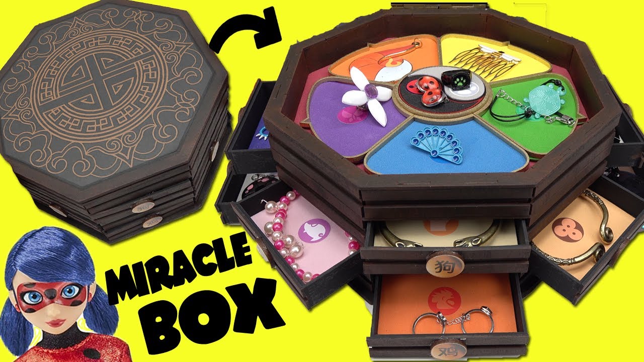 Miraculous Ladybug Miracle Box Handmade Jewelry and Kwamis
