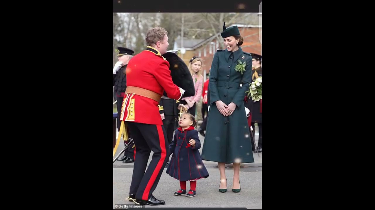 kate & prince Ireland's national sports a shamrock brooch for traditional St Patrick's Day visit