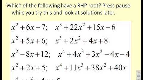 Roots and polynomials 10 - tutorial sheet and use of MATLAB