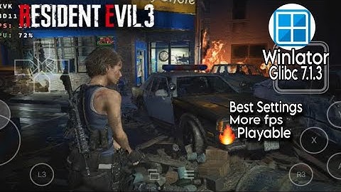 Resident Evil 3 Remake on Android Winlator Glibc 7.1.3 Gameplay Settings