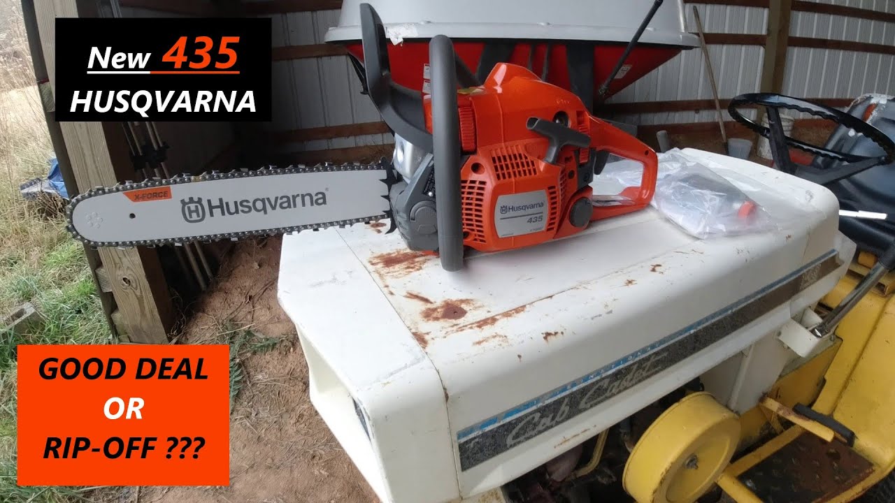 Husqvarna 435 - New Chainsaw To The Farm - YouTube
